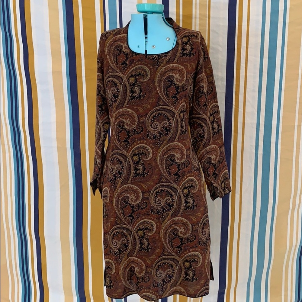Super Cute True Vintage Hand Made Paisley Dress
